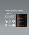 Manapura Spermidine supplement container with certification logos high strength 10mg dose