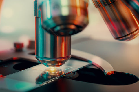 Close up of a microscope used by the Manapura Scientific Team